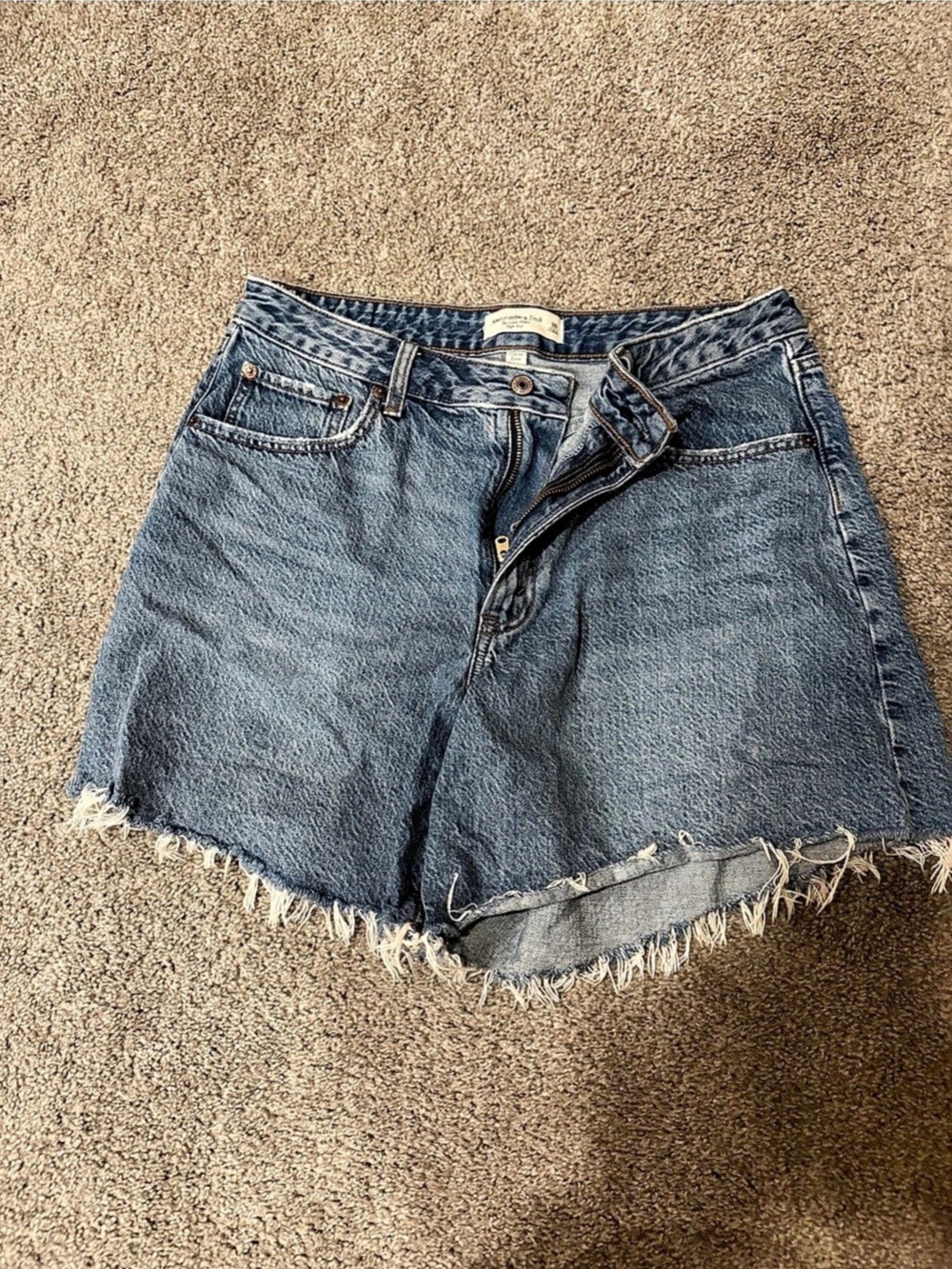 Abercrombie & Fitch Curve Love High Rise Loose Short Size 30